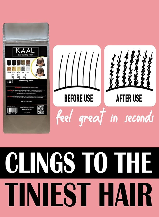 KAAL Hair Fiber Refill Pack | (0.88 oz, Dark Brown) Hair Fibers for Thinning and Hair Loss, Concealing Powder for Men and Women - Image 5